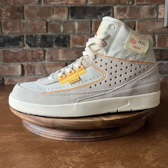 Jordan Other - Jordan 2 Rattan X Union LA Suede Cream Yellow Shoes Sneakers Men's 10.5